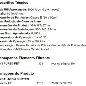 Purificador PURE9 PET
